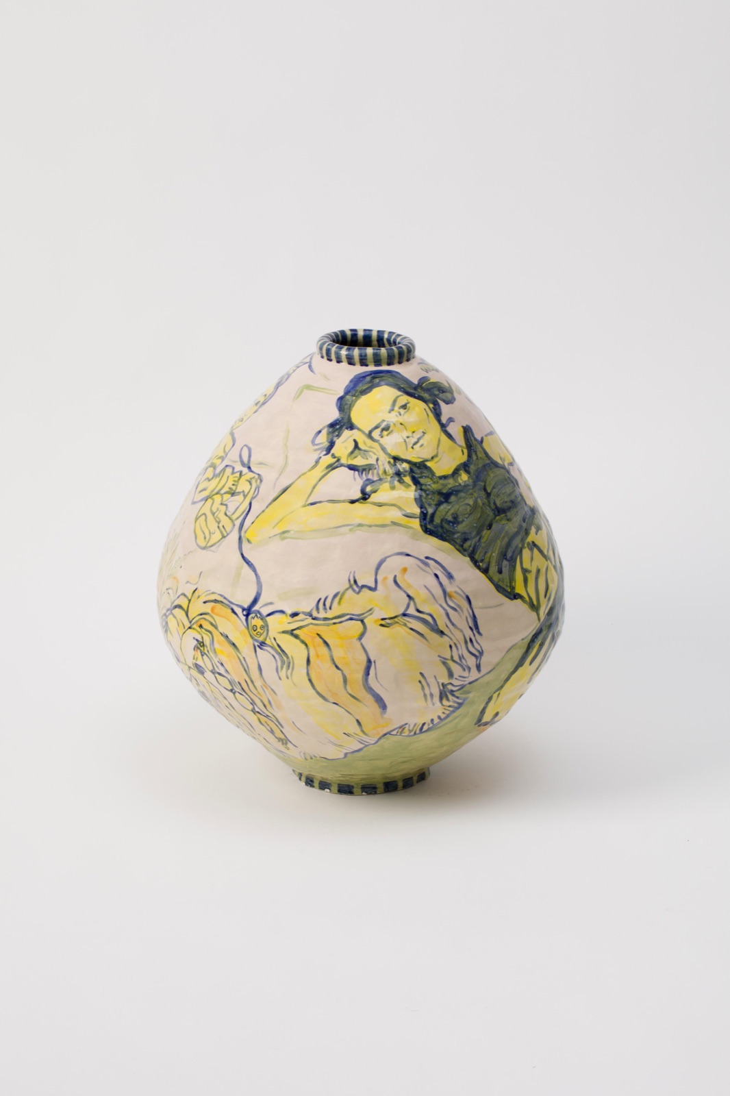 Rafaela de Ascanio, Carrier Bag, glazed ceramic vessel